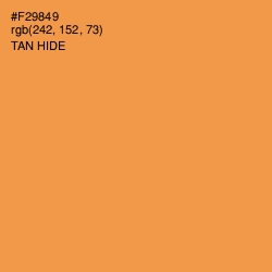 #F29849 - Tan Hide Color Image